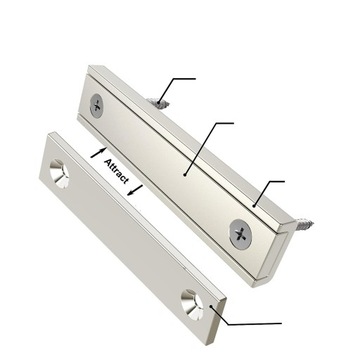 6x MAGNES MAGNESY PRZESMYSŁOWE PROSTOKĄTNE 60 x 13,5 x 5 mm + ZESTAW ŚRUB