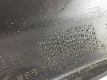 LIŠTA NÁRAZNÍKU LEVÝ PŘEDNÍ VW POLO 04-07 6Q0807717