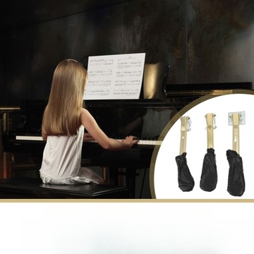 3 SZTUKI IMITACJA ZŁOTYCH PEDAŁÓW DO AKCESORIÓW PIANINY PIONOWEJ (ZŁOTE)