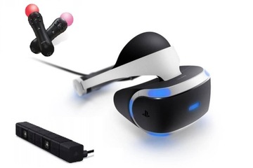 OKULARY VR SONY PLAYSTATION VR + KAMERA + 2x MOVE + OKABLOWANIE