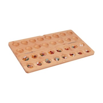 Classic Mancala Board Game Ages 8+ Kids Children Travel Portable Marble