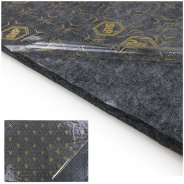 Фетровый коврик самоклеящийся, гасящий хруст пластика, 75х100х1см.