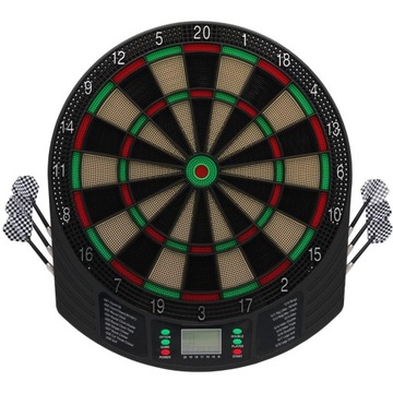 DART ELEKTRONICZNY DO GRY ENERO 47CM RZUKI 18 GIER