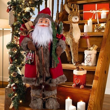 БОЛЬШАЯ ФИГУРКА САНТА РОЖДЕСТВЕНСКОЕ УКРАШЕНИЕ 100 см