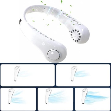 ШЕЙНЫЙ ВЕНТИЛЯТОР БЕСПРОВОДНОЙ КОНДИЦИОНЕР 6 ЧАСОВ 3000 мАч