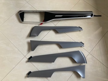 DEKORY LISTWY DRZWI I DESKI 5 SZT AUDI A6 C8 4K