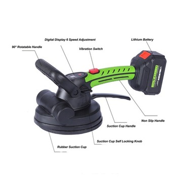 Уровень вибрации плитки литиевой батареи высокой мощности 16,8 В вибромашины для плитки