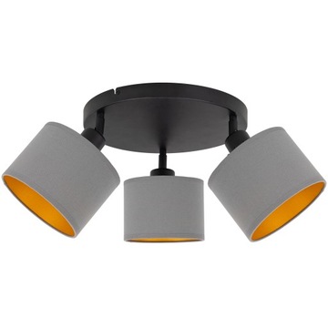 LAMPA SUFITOWA PLAFON OKRĄGŁY PRZEGUBY ABAŻUR LED