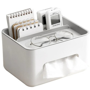 Multifunctional Tissue Boxes Napkin Holder Sundries Storage Box Home Office