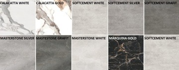 керамогранит 59,7/59,7 Calacatta, мягкий цемент, полированный мастер-камень.