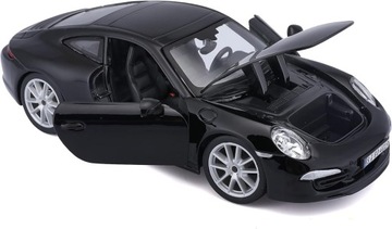 Samochód Porsche 911 Carrera S Czarne Bburago Autko kolekcjonerskie 1:24