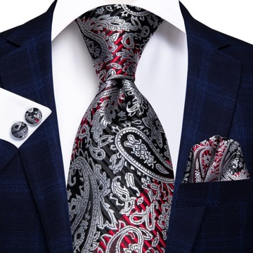 Hi-Tie Peacock Blue Nowość Design Jedwabny ślub
