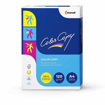 Papier ksero A4 120g 250k Satynowany do drukarki COPY COLOR LASER MONDI