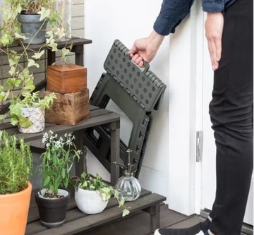 СКЛАДНОЙ НЕСКОЛЬЗЯЩИЙ ТАРЮЛ 40 см 150 кг ЧЕРНЫЙ