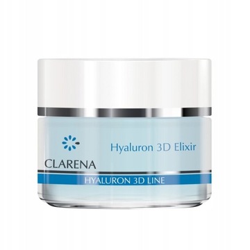 Krem nawilżający do twarzy Clarena Hyaluron 3D dzień i noc 50 ml