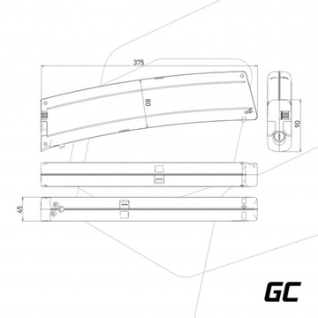 Green Cell — аккумулятор емкостью 7,8 Ач (281 Втч) для электрического велосипеда E-Bike 36 В.