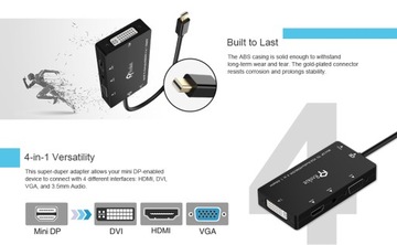 Аудиоадаптер Mini DisplayPort HDMI DVI VGA