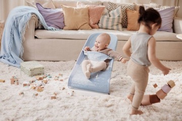 BABYBJORN BALANCE SOFT MESH шезлонг - синий/B