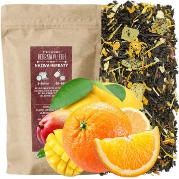 Herbata czerwona Pu-Erh SŁOŃCE W POMARAŃCZY 50g