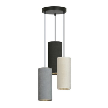 LAMPA WISZĄCA REGULOWANA WELUROWY ABAŻUR LED