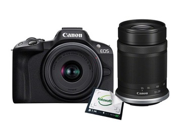 Aparat Canon EOS R50 + 18-45 IS STM + 55-210 mm IS STM NOWY