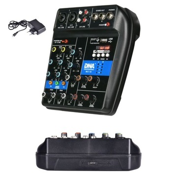Mikser audio USB MP3 Bluetooth analogowy 4 kanały