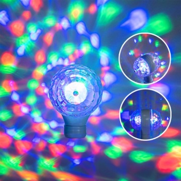 ВРАЩАЮЩАЯСЯ СВЕТОДИОДНАЯ ЛАМПОЧКА RBG DICO BALL POWERFUL XL