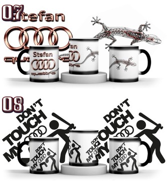 ВОЛШЕБНАЯ КРУЖКА AUDI + ИМЯ + КАРТОН