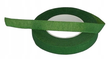 Taśma florystyczna maskująca zielona 1,2 cm x 27 m