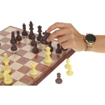 Классические шахматы, магнитные шашки 2в1