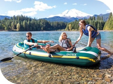 Понтон Seahawk на 3 человека Насос Intex + лопасти 68380 МОДЕЛЬ 2024 г.