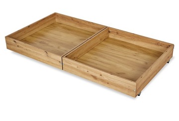 Pojemnik na Pościel pod Łóżko na Kółkach Szuflada Dąb 160x80 Littlesky