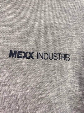 MEXX szara bluza z kapturem rozpinana bawełna L