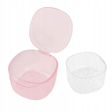 Box Organizer Cleaner Case z przezroczystym różem