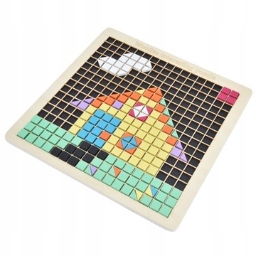 Dzieci DIY drewniana mozaika Puzzle dla dzieci