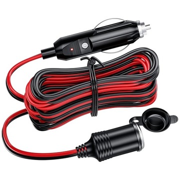 Удлинитель автомобильного прикуривателя 12В-24В/15А 5м