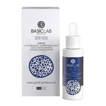 BASICLAB Esteticus Serum z 15% Trehalozą Nawilżenie i Wypełnienie 30 ml