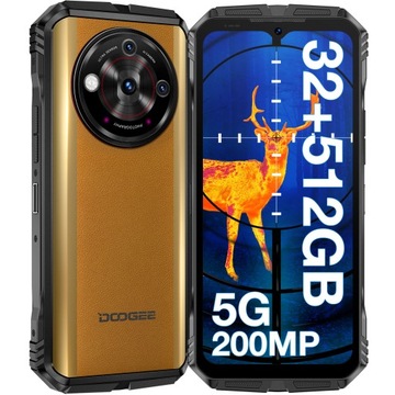 DOOGEE V30 PRO 5G BRĄZOWY 200MP 12+20/512 GB 10800mAh 33W 120Hz