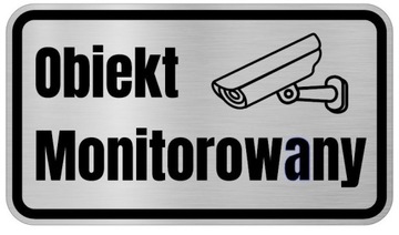 Obiekt monitorowany Tabliczka nierdzewna 8 x 14