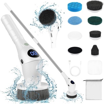 MOP OBROTOWY ELEKTRYCZNA SZCZOTKA DO CZYSZCZENIA 4W1