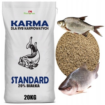 KARMA POKARM GRANULAT PASZA ZANĘTA DLA RYB KARPI