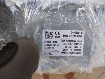 AIRBAG ULOŽENÍ SPOLUJEZDCE BMW F20 F22 F30 F87 34089354H