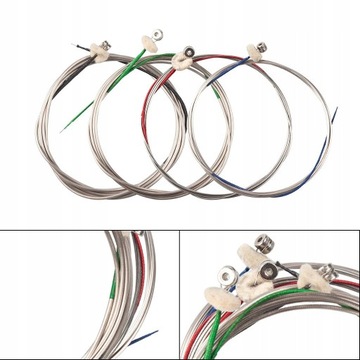 4 струны для контрабаса размером 3/4, аксессуары для