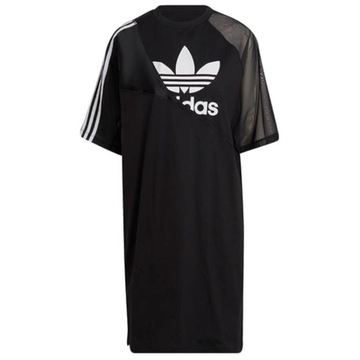 Damska sukienka adidas Adicolor Split Trefoil Tee Dress HC0637 r.32