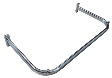 WIESZAK RAMOWY U 90cm CHROM UNIVERSAL SZYNA