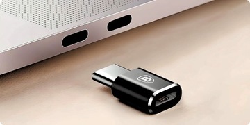 АДАПТЕР BASEUS MINI MICRO USB-C TYPE-C 2A АДАПТЕР + ПЕРЕДАЧА