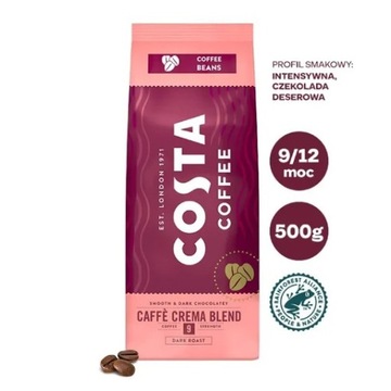 Kawa ziarnista Arabica Costa Coffee Caffe Crema Blend Dark 500 g