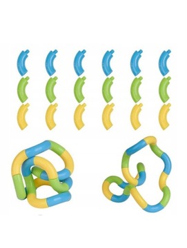 АНТИСТРЕССОВАЯ ИГРУШКА-ПАЗЗЛ КРЕАТИВНЫЕ БЛОКИ ЗМЕЯ Твист Антистресс Змея