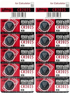 10x BATERIA BATERIE MAXELL CR2025 2025 DL ECR B5