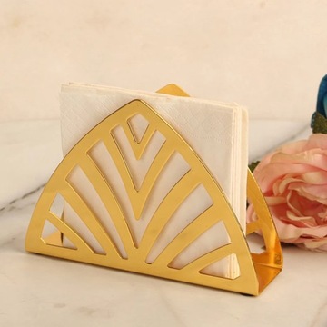 Позолоченный квадратный держатель для салфеток из нержавеющей стали, держатель для полотенец,